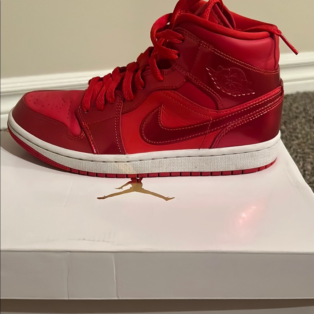 Red High-Top Sneakers